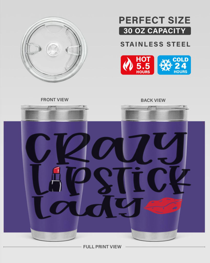 Crazy Lipstick Lady Style 240#- make up- Tumbler
