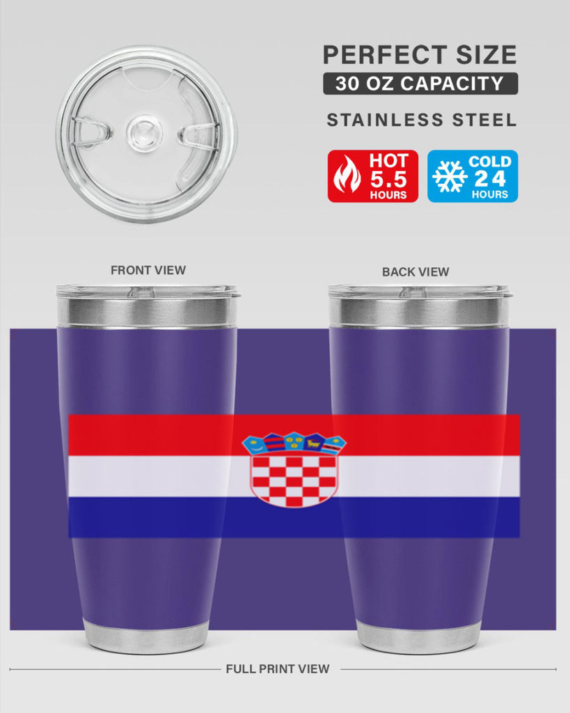 Croatia 155#- world flags- Tumbler