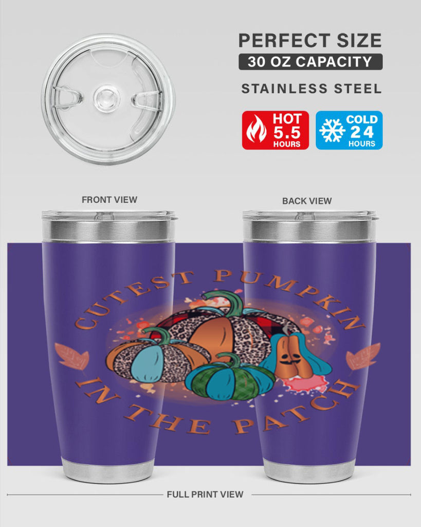 Cutest Pumpkin in the Patch 65#- fall- Tumbler