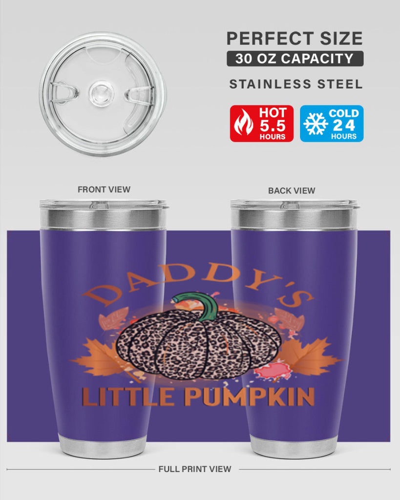 Daddys Little Pumpkin 67#- fall- Tumbler