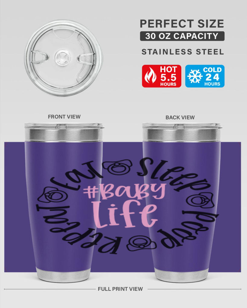 Eat Sleep Poop Repeat BabyLife Style 97#- baby- tumbler