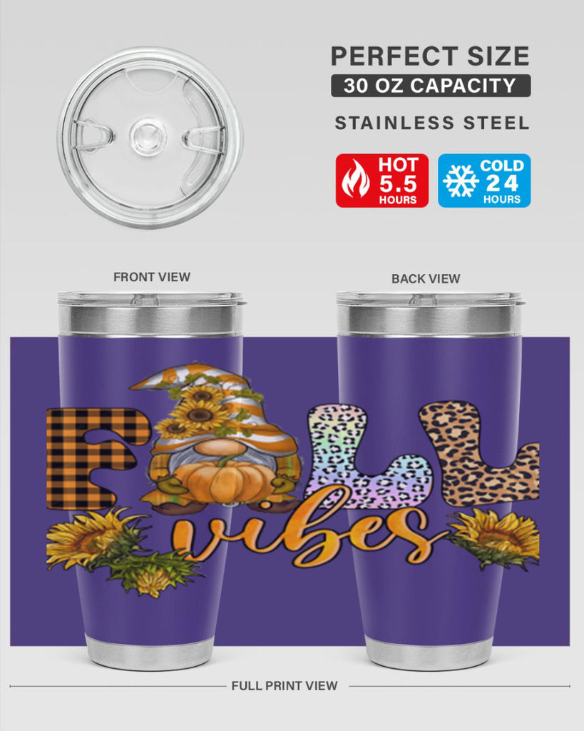 FallVibesFallGnome 164#- fall- Tumbler