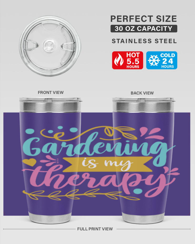 Gardening is my therapy Style 66#- summer- Tumbler
