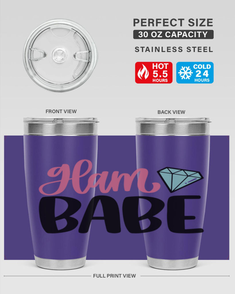 Glam Babe Style 98#- make up- Tumbler