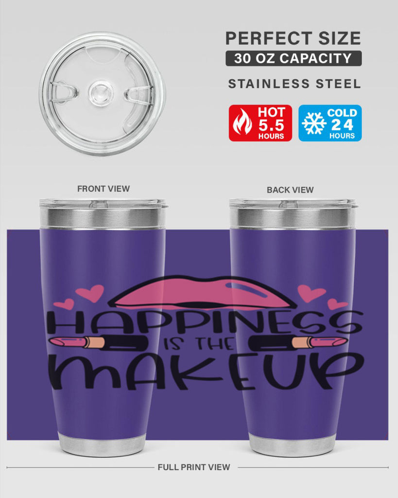Hapiness Is The Makeup Style 95#- make up- Tumbler