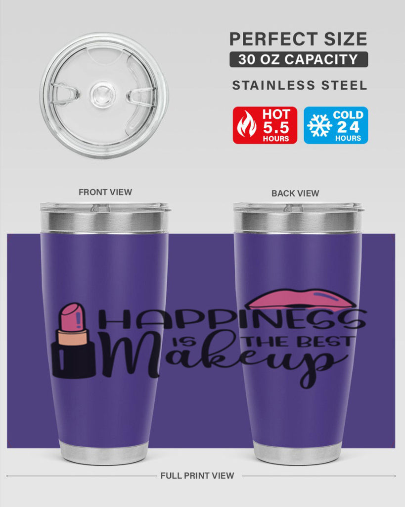 Happiness Is The Best Makeup Style 93#- make up- Tumbler