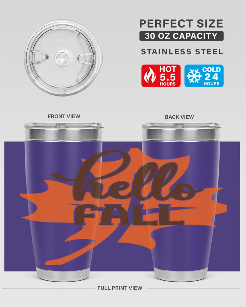 Hello Fall 273#- fall- Tumbler