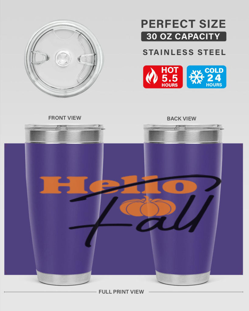 Hello Fall 279#- fall- Tumbler