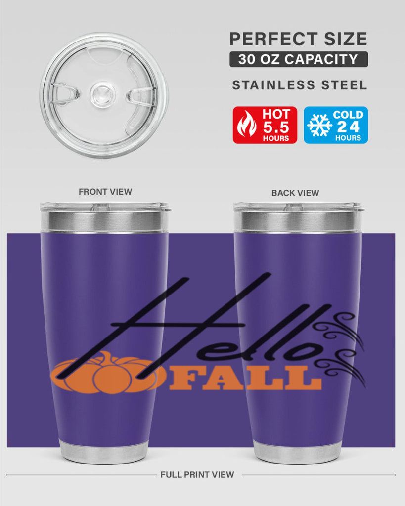 Hello Fall 281#- fall- Tumbler