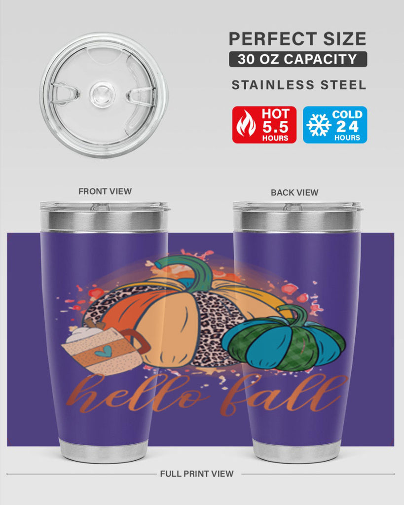 Hello Fall 282#- fall- Tumbler