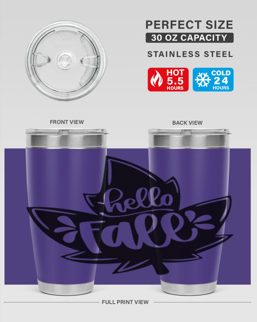 Hello Fall 494#- fall- Tumbler