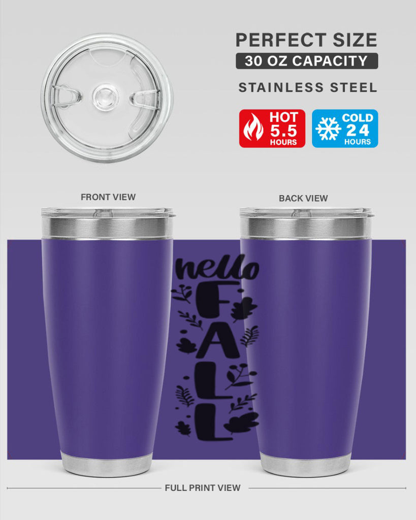 Hello Fall 495#- fall- Tumbler