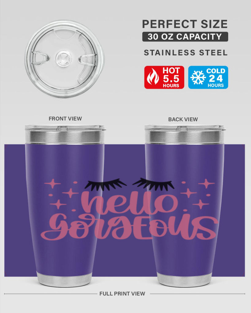 Hello Gorgeous Style 89#- make up- Tumbler