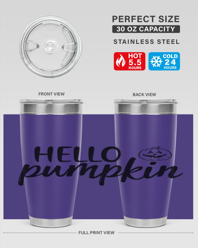Hello Pumpkin 286#- fall- Tumbler
