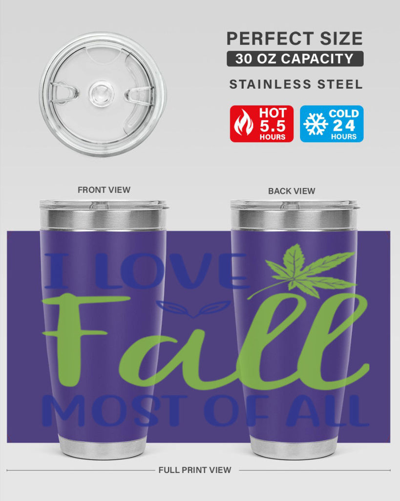 I Love Fall Most of All 329#- fall- Tumbler