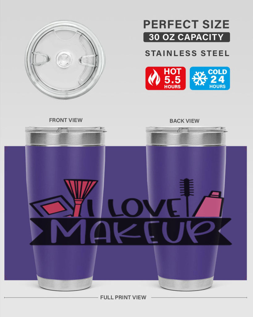 I Love Makeup Style 81#- make up- Tumbler