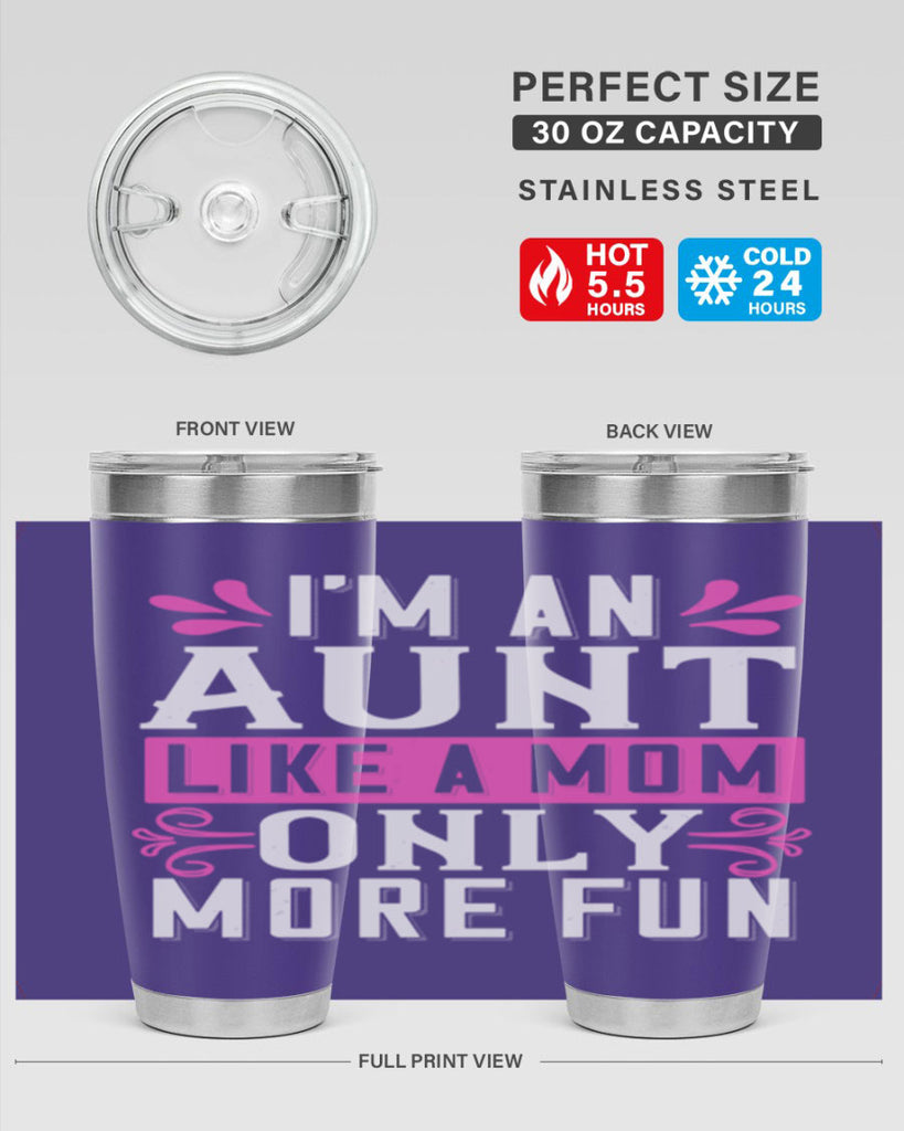 I’m an Aunt like a mom only more fun Style 42#- aunt- Tumbler