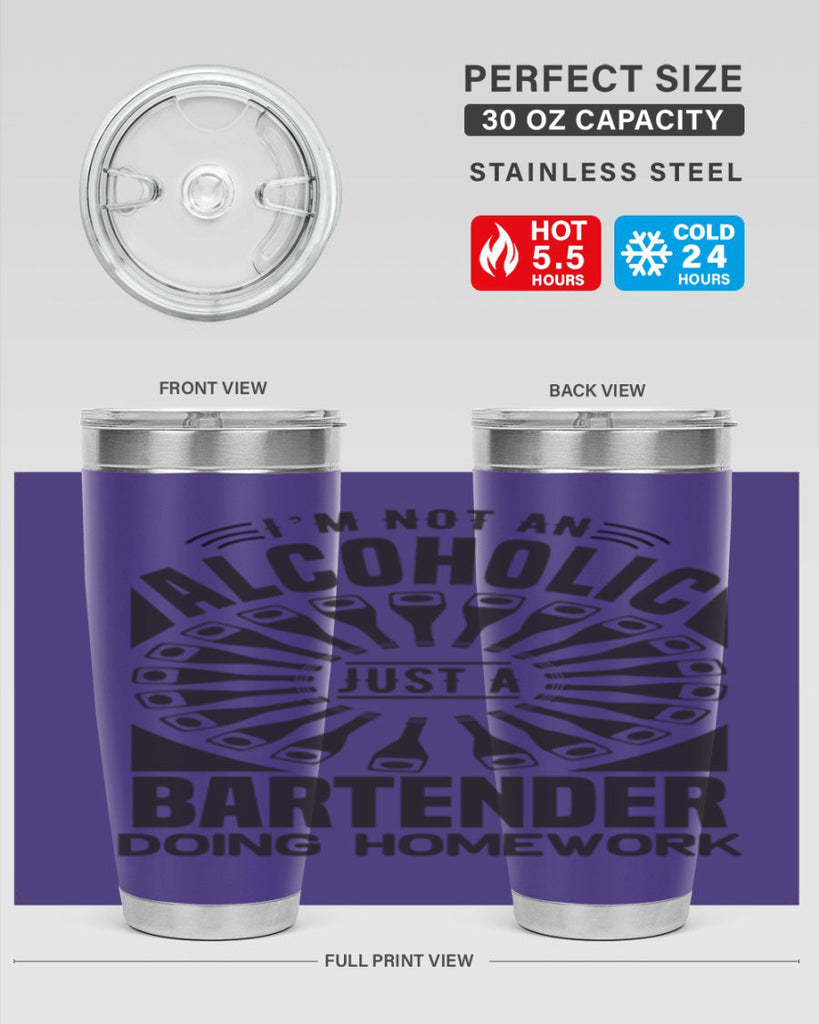 Im not an Style 18#- bartender- tumbler