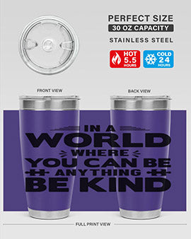 In a world Style 48#- autism- Tumbler
