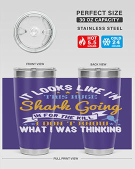 It looks like I’m this huge shark going in for the kill…I don’t know what I was thinking Style 60#- shark  fish- Tumbler