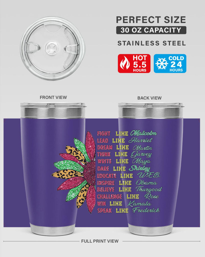 Juneteenth Sunflower Design 17#- Juneteenth- tumbler