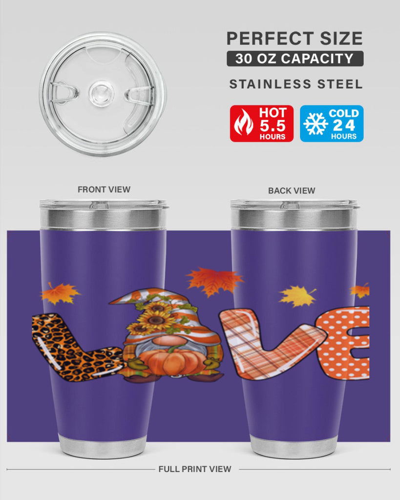 LOVEFallGnomeAutumn 416#- fall- Tumbler