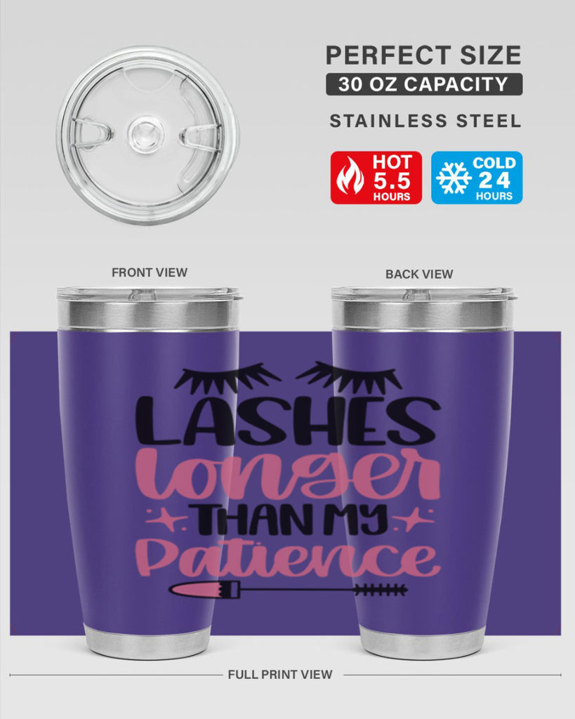 Lashes Longer Than My Patience Style 66#- make up- Tumbler