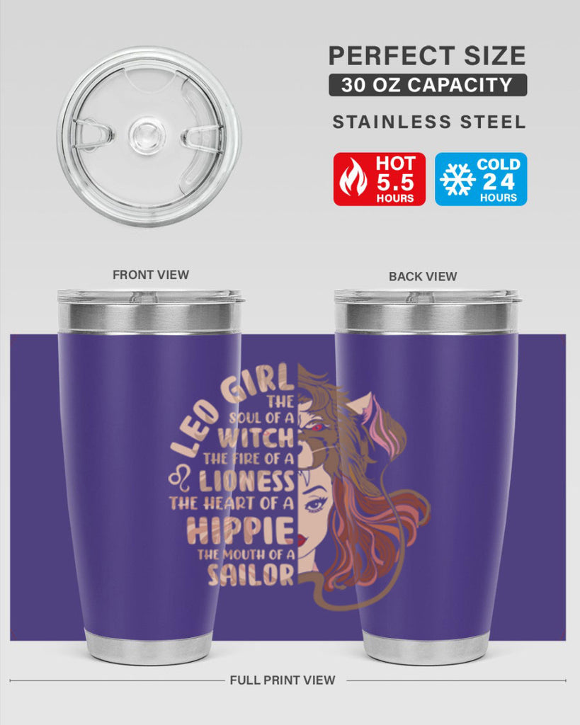Leo girl 289#- zodiac- Tumbler