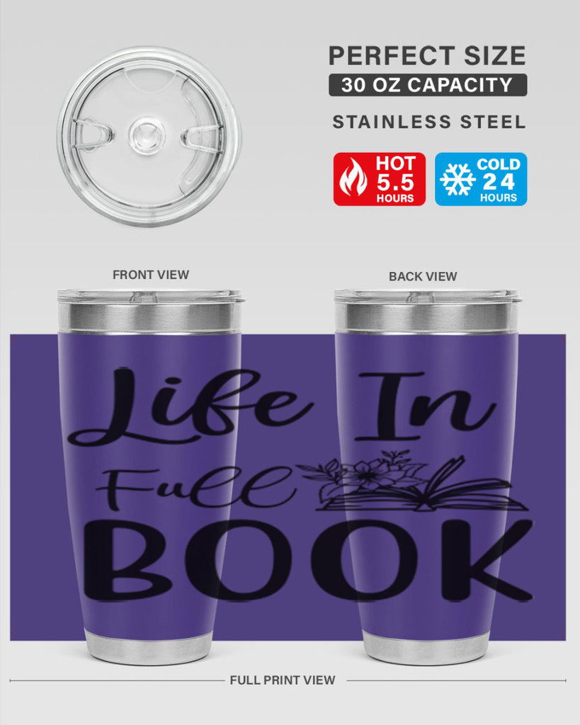 Life In Full Book 297#- spring- Tumbler