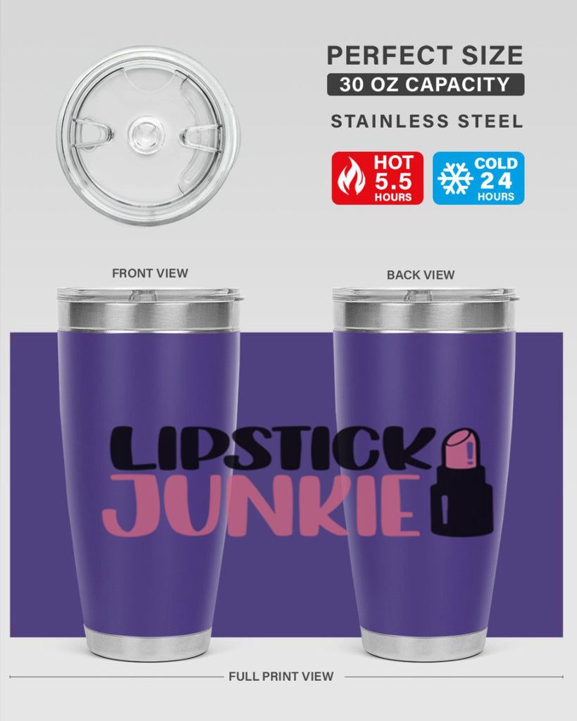 Lipstick Junkie Style 56#- make up- Tumbler