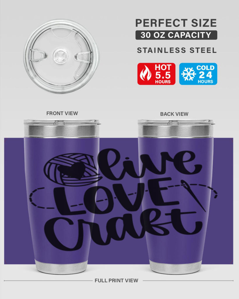 Live Love Craft 15#- crafting- Tumbler
