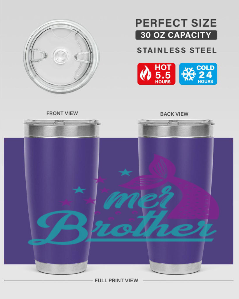 Mer Brother 323#- mermaid- Tumbler
