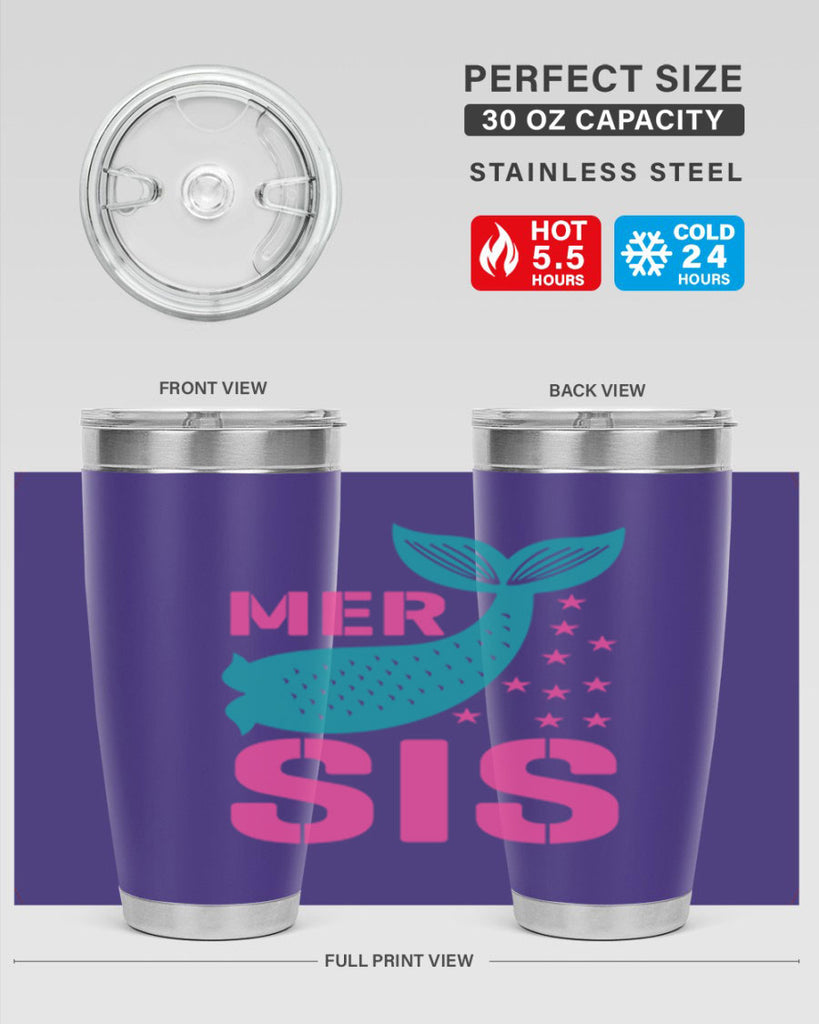 Mer Sis 345#- mermaid- Tumbler