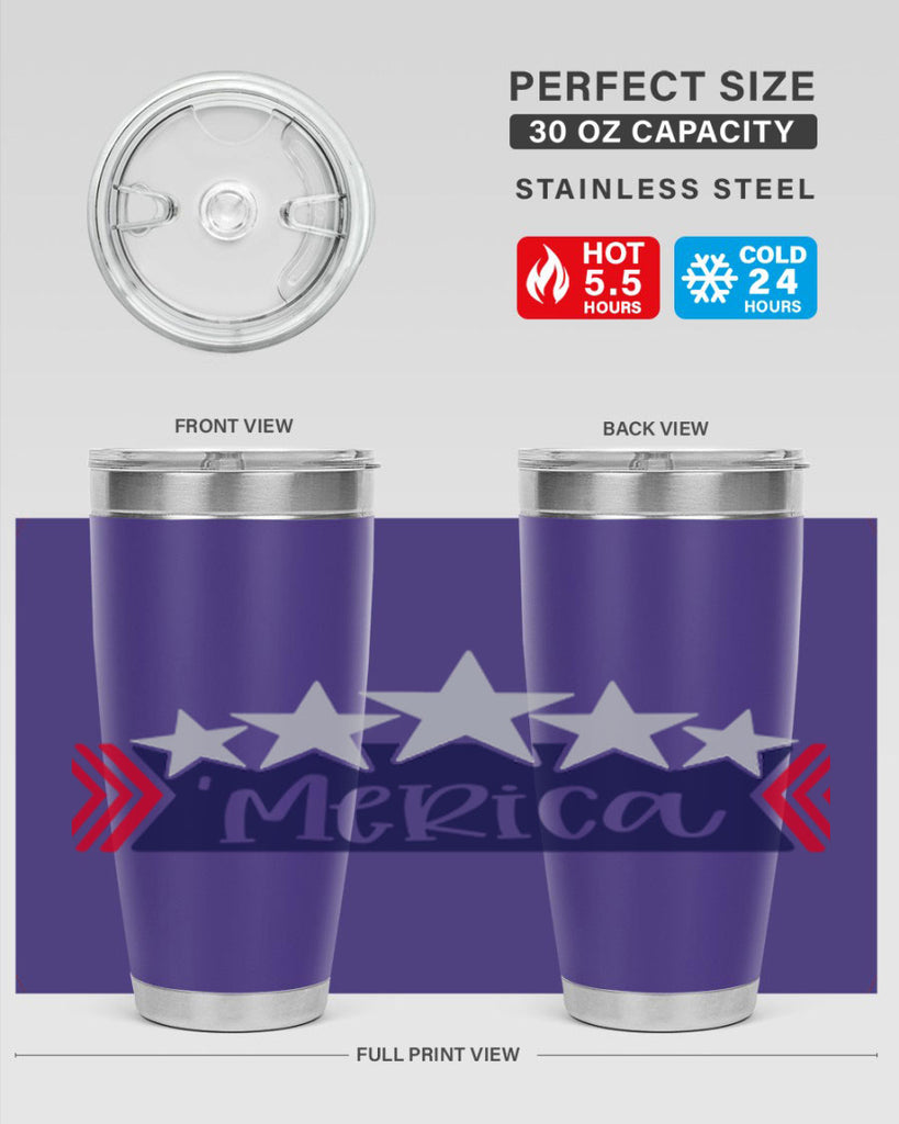 Merica Style 135#- Fourt Of July- Tumbler