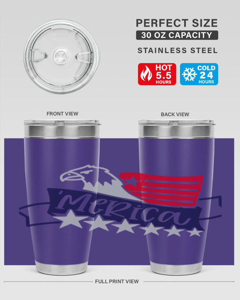 Merica Style 136#- Fourt Of July- Tumbler