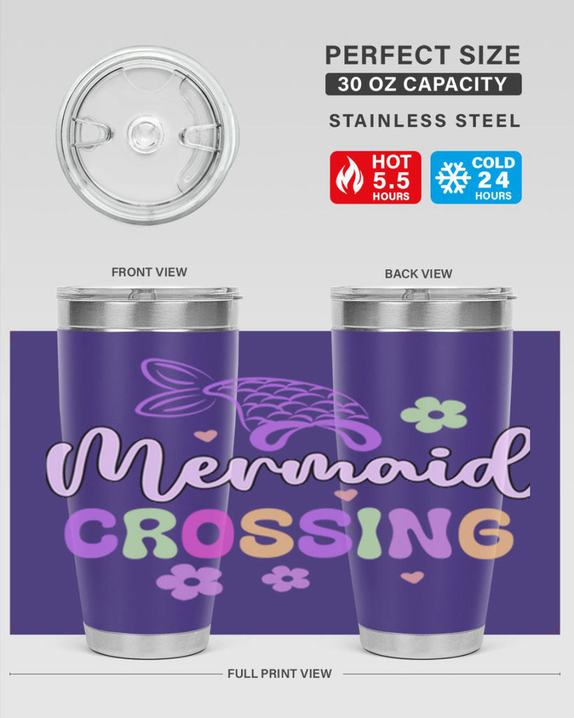 Mermaid Crossing 401#- mermaid- Tumbler