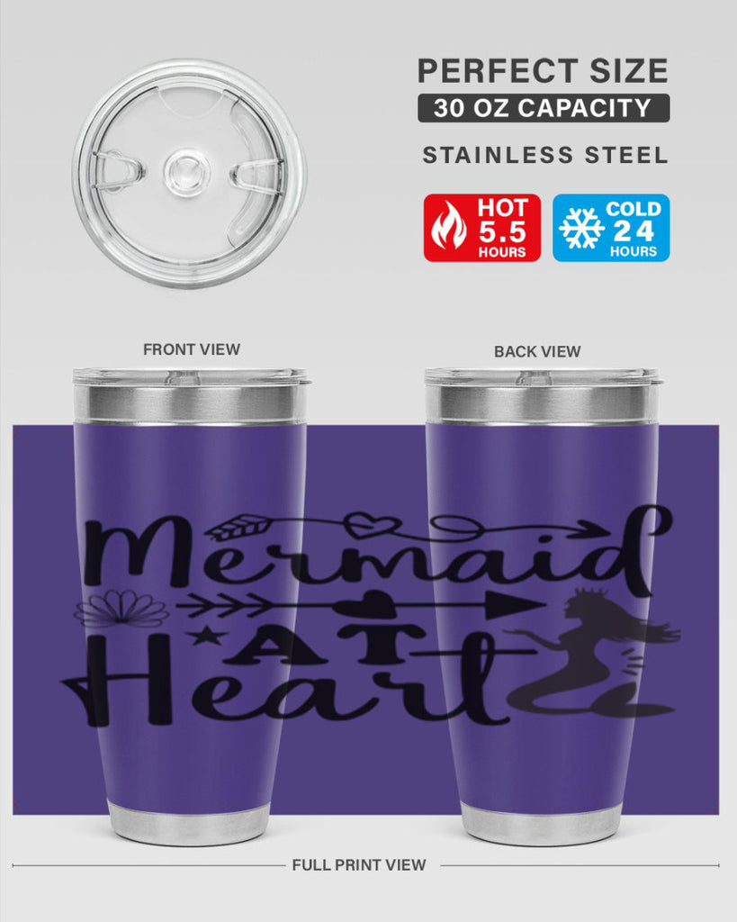 Mermaid at Heart design 397#- mermaid- Tumbler