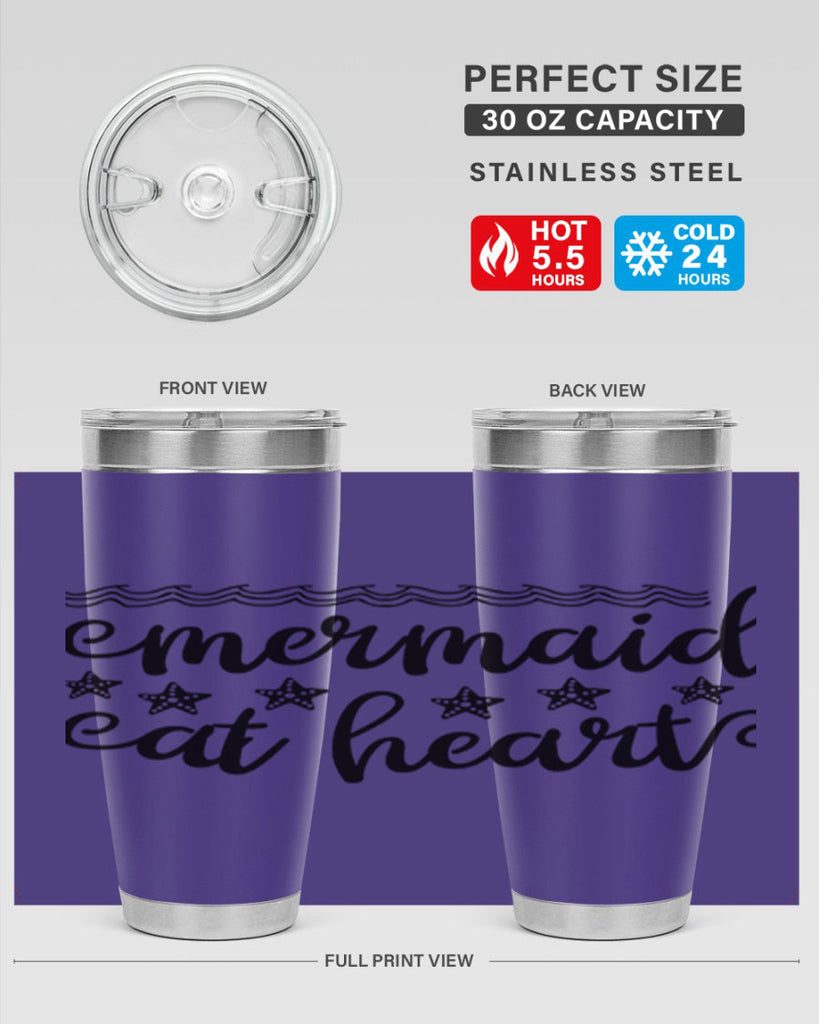 Mermaid at heart design 398#- mermaid- Tumbler