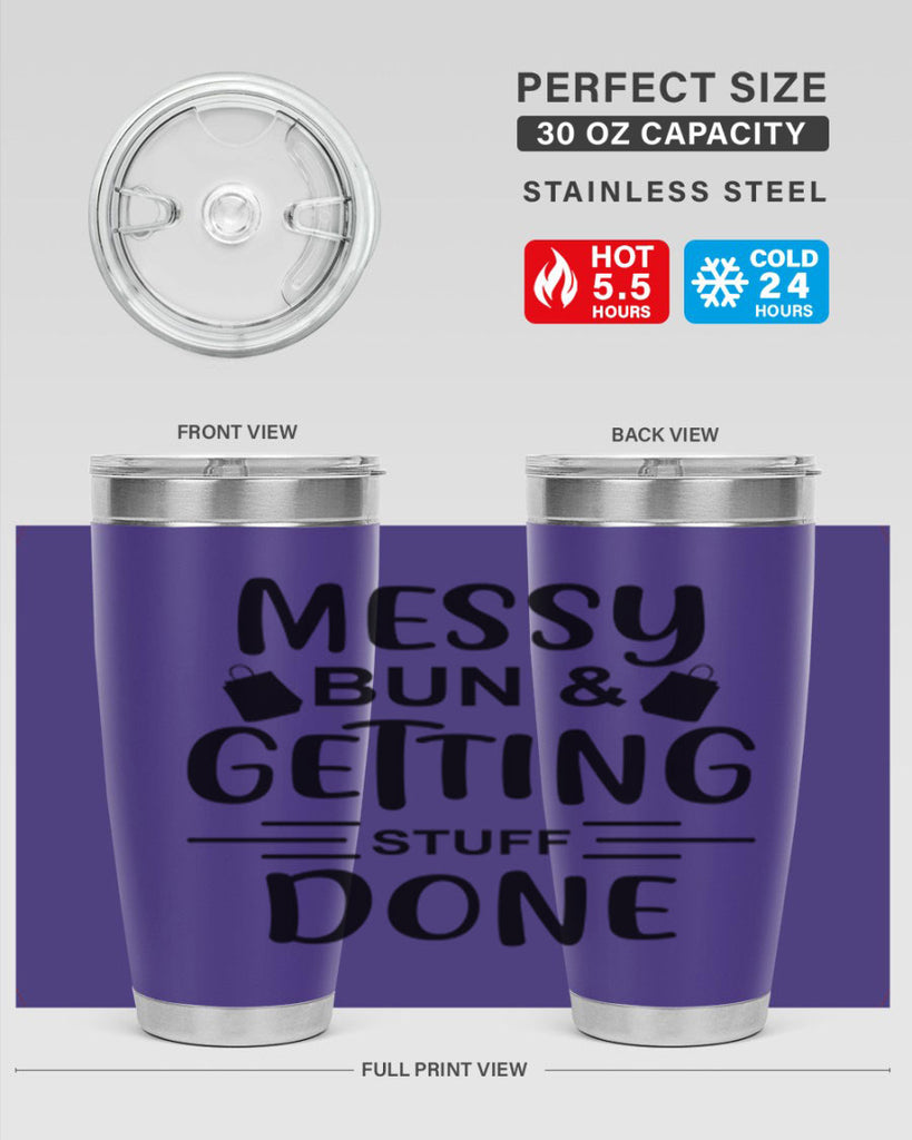 Messy Bun Getting Stuff Done 120#- fashion- Cotton Tank
