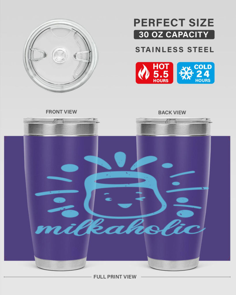 Milkaholic Style 29#- baby shower- tumbler