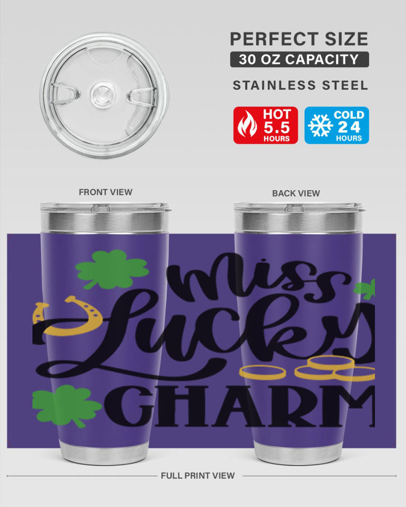 Miss Lucky Charm Style 47#- St Patricks Day- Tumbler