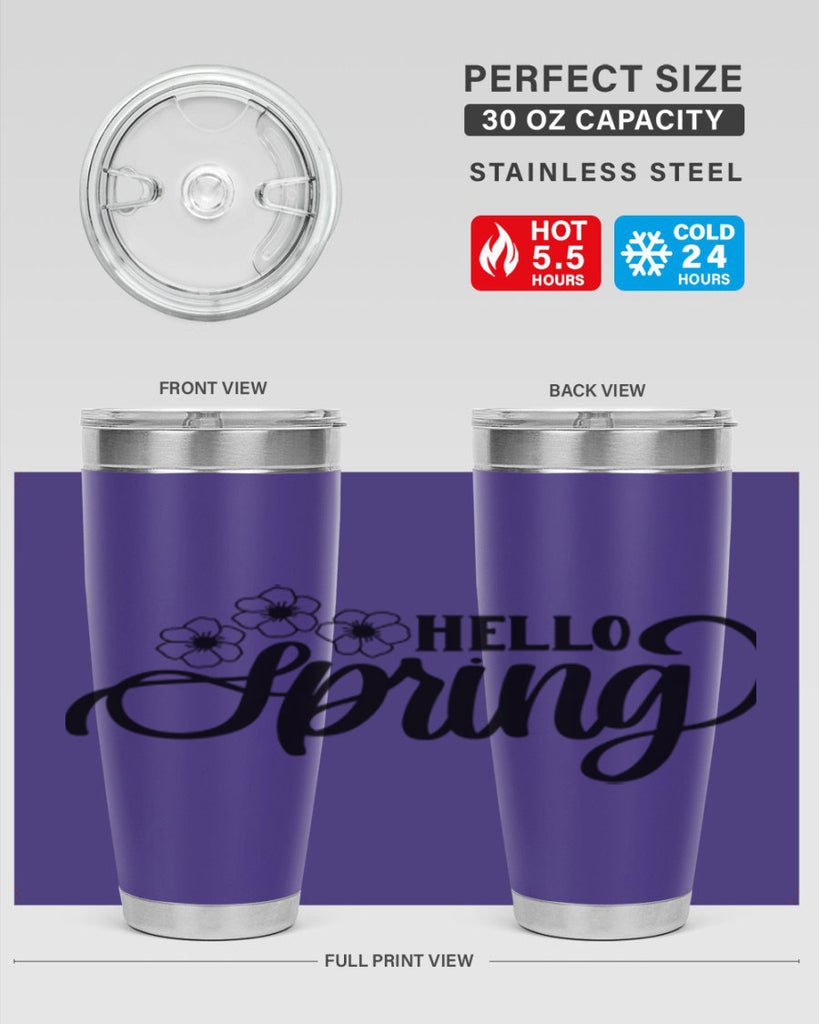 PNG_Hello Spring393#- spring- Tumbler