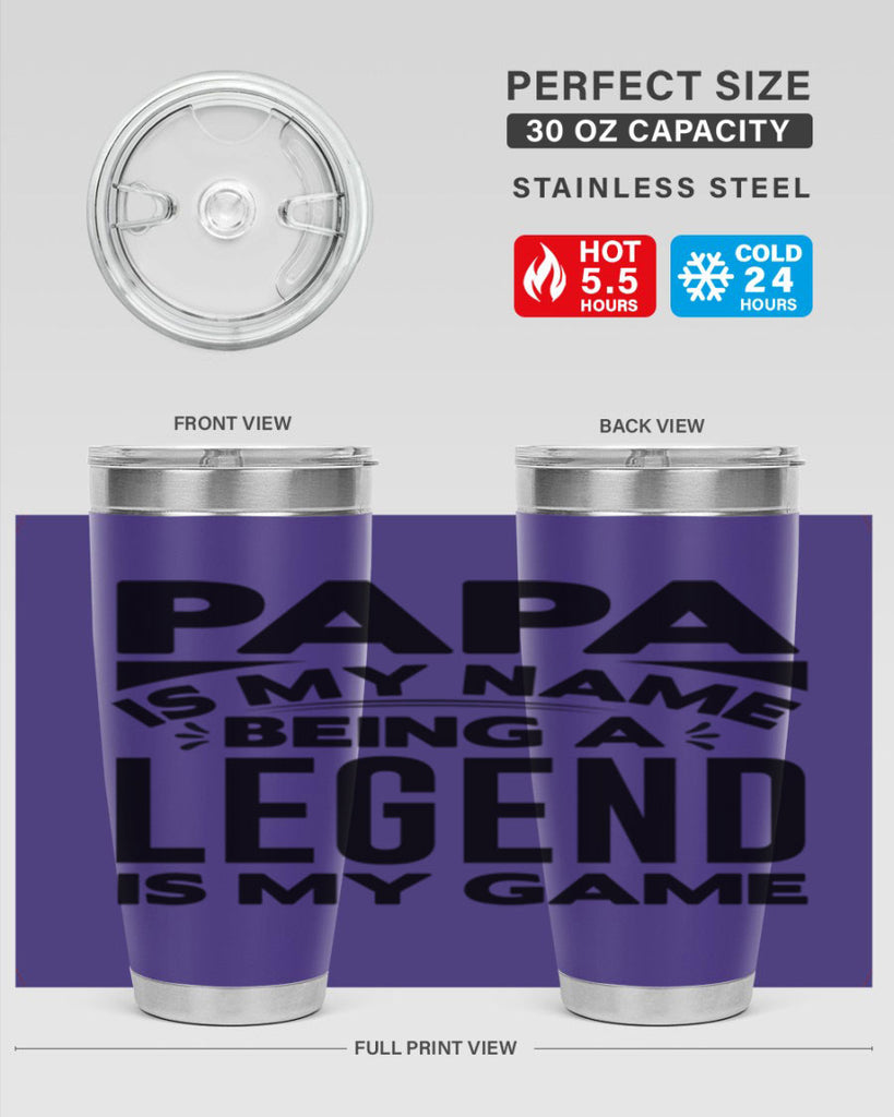 Papa 125#- grandpa - papa- Tumbler