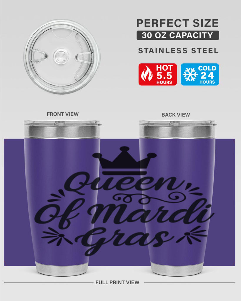 Queen Of Mardi Gras 135#- fashion- Cotton Tank