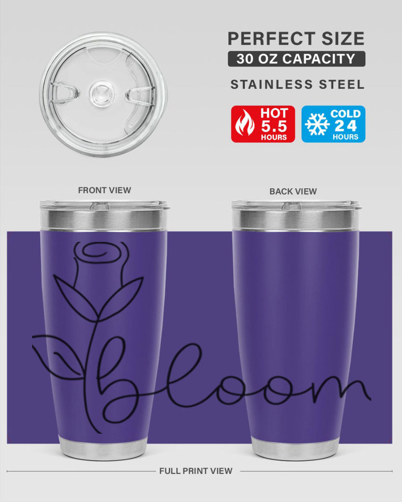 Rosebud line bloom400#- spring- Tumbler
