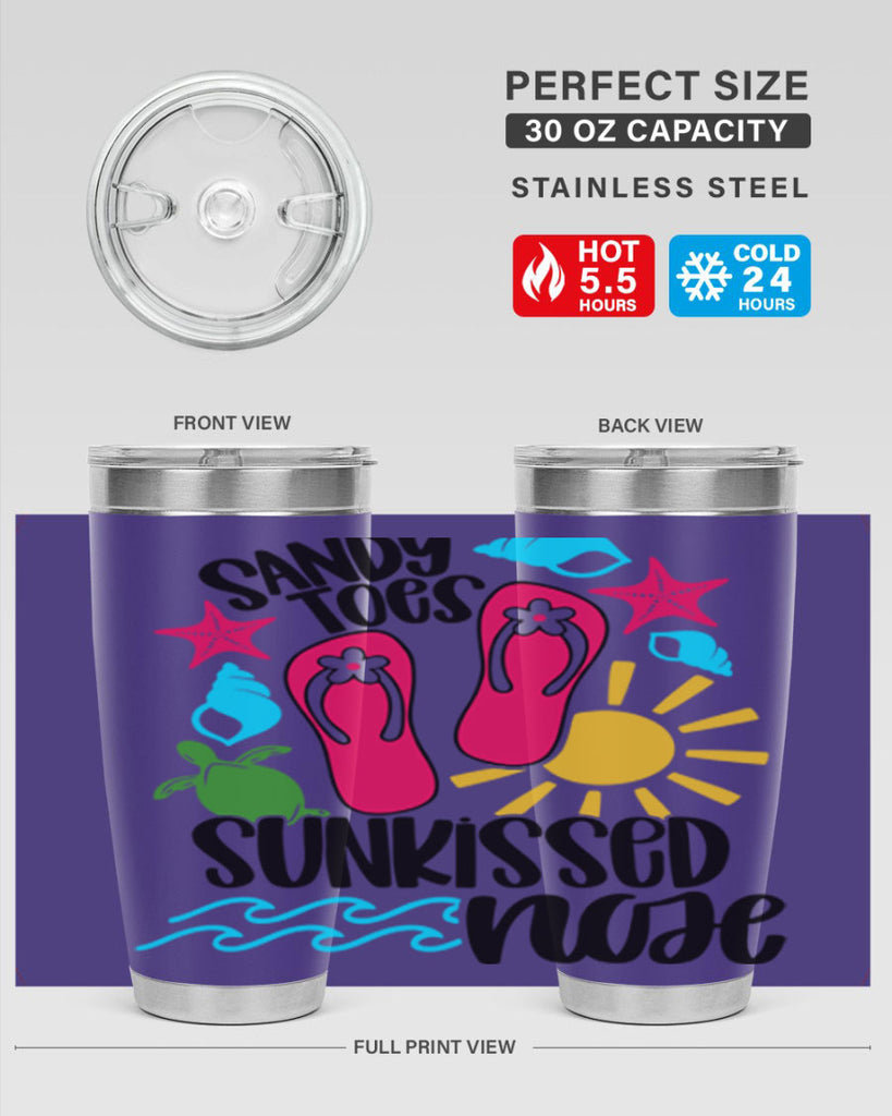 Sandy Toes Sunkissed Nose Style 27#- summer- Tumbler