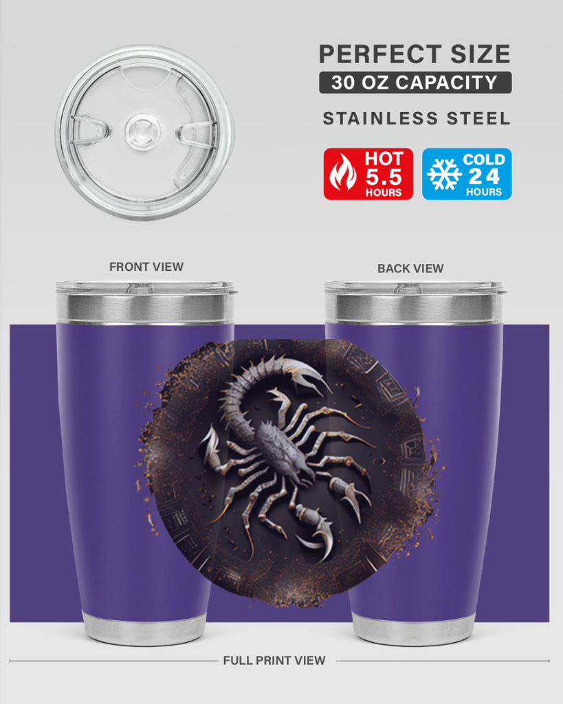 Scorpius 467#- zodiac- Tumbler