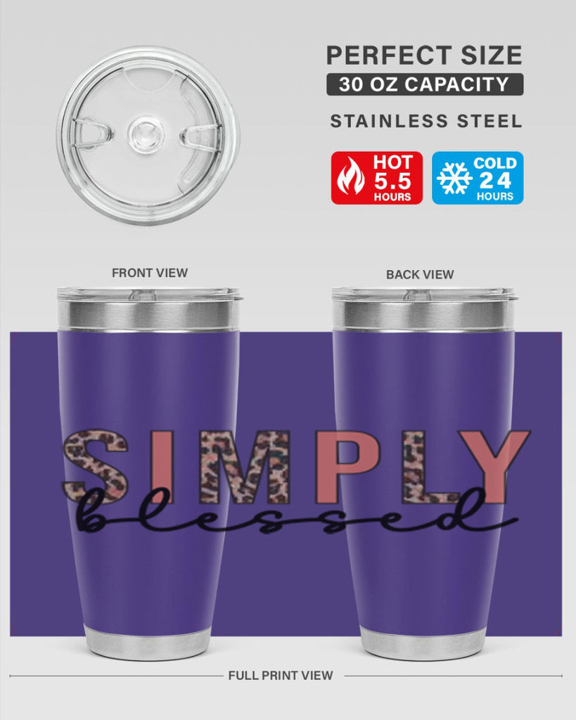 Simply blessed 575#- fall- Tumbler