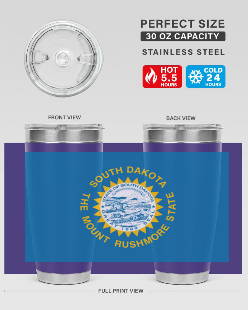 South Dakota 11#- Us Flags- Tumbler