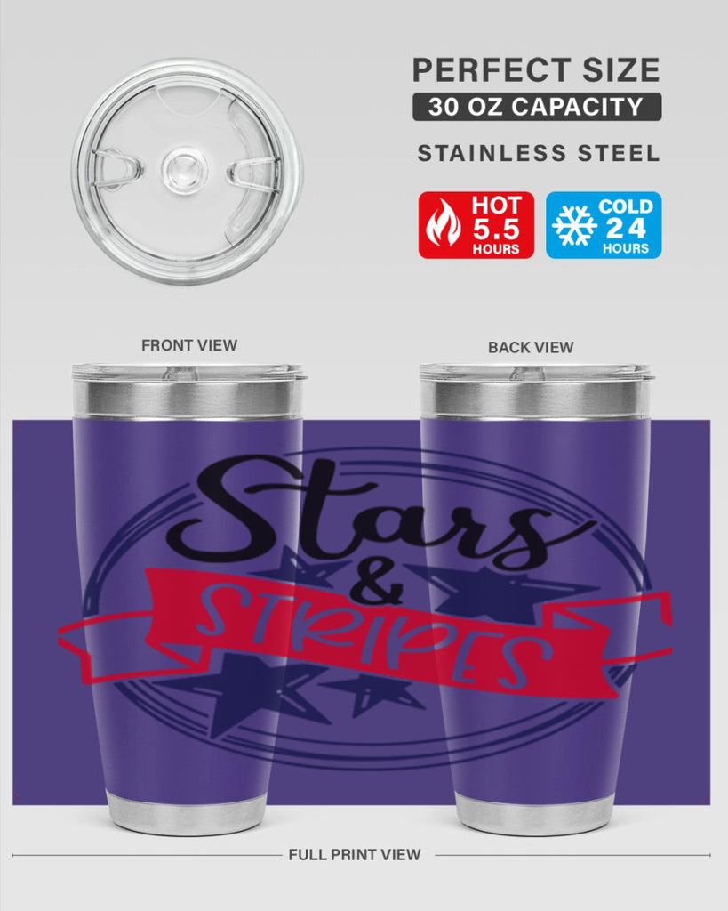 Stars StripeS Style 174#- Fourt Of July- Tumbler